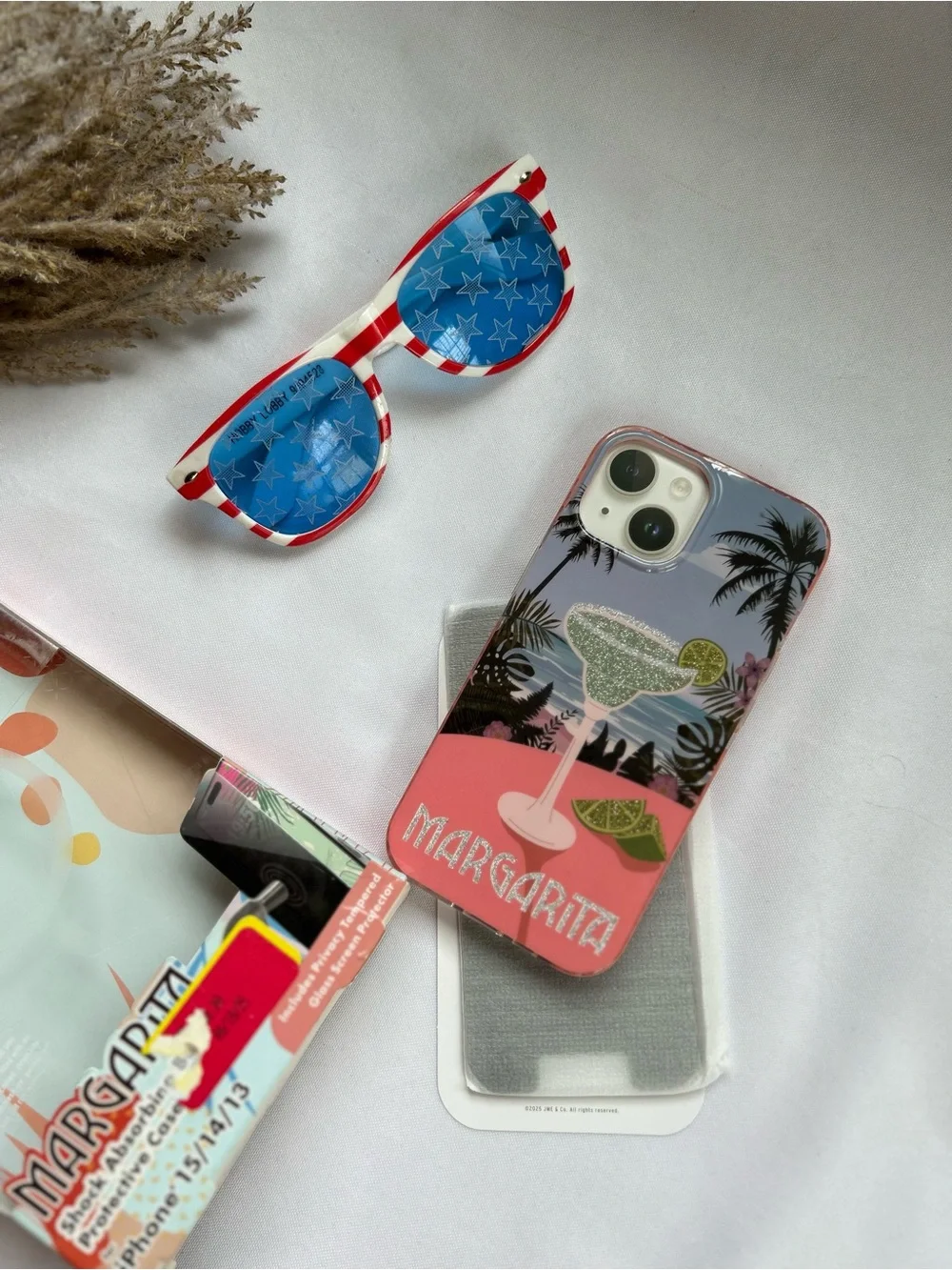 Margarita Graphic iPhone Case - Pink Beach Design 13,14 & 15